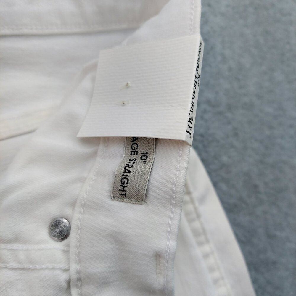 J. Crew 10" Vintage NWT Slim Straight Jean in White - Picture 10 of 16